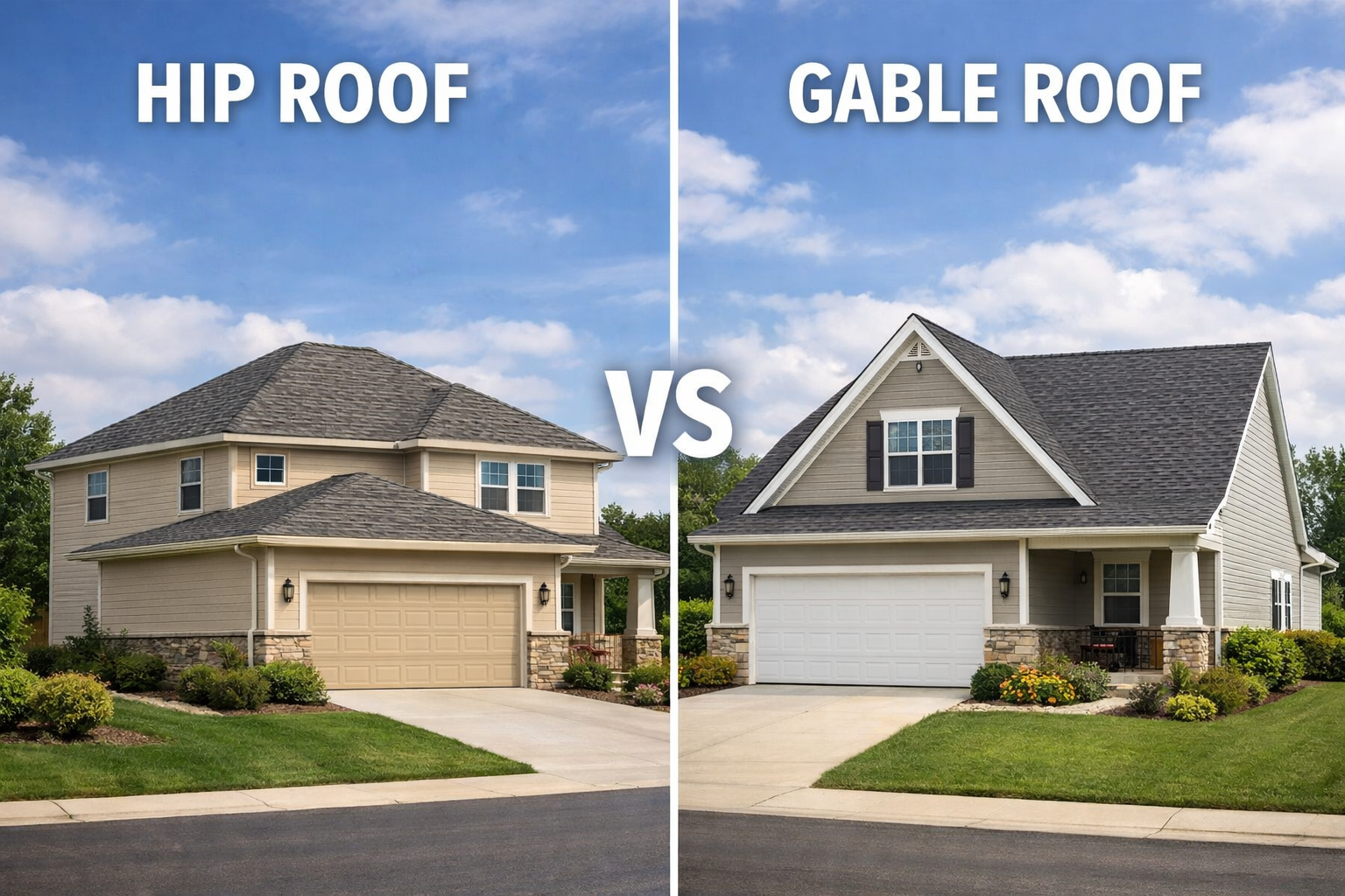 Hip Roof vs Gable Roof Complete Comparison Guide