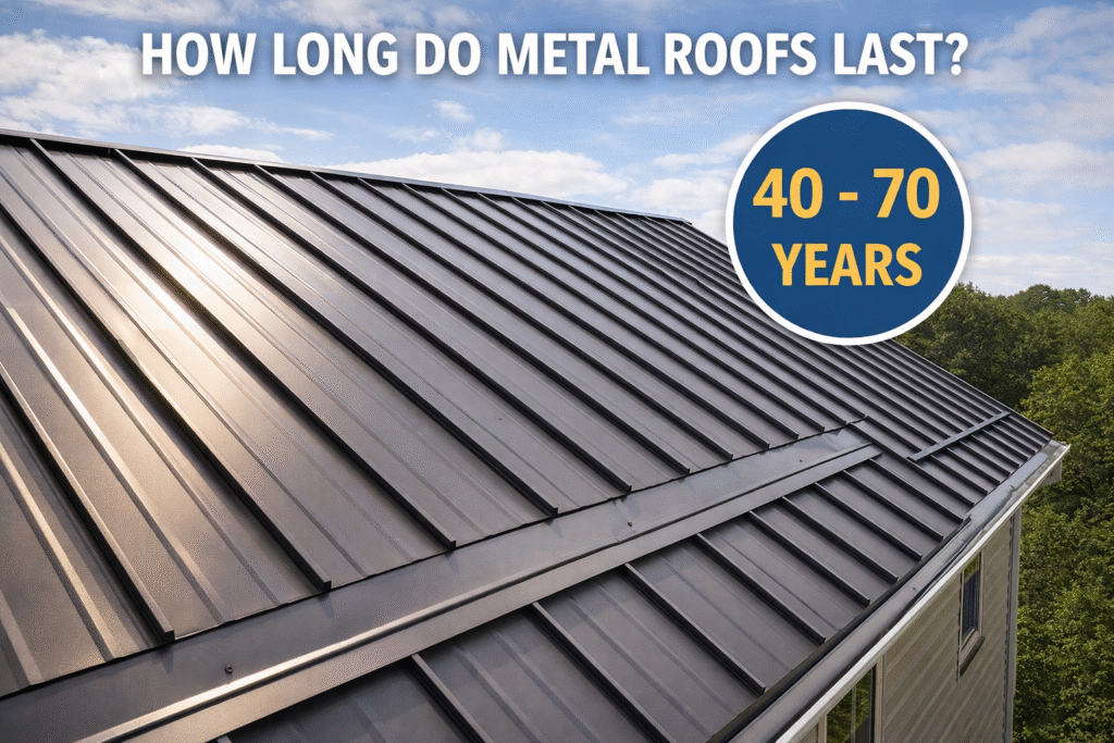 Metal roof longevity.